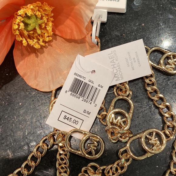 MICHAEL Michael Kors Accessories - NWT Michael Kors gold chain belt